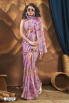 Ziva By Vallabhi Printed Moss Georgette Sarees Wholesale Price In Surat